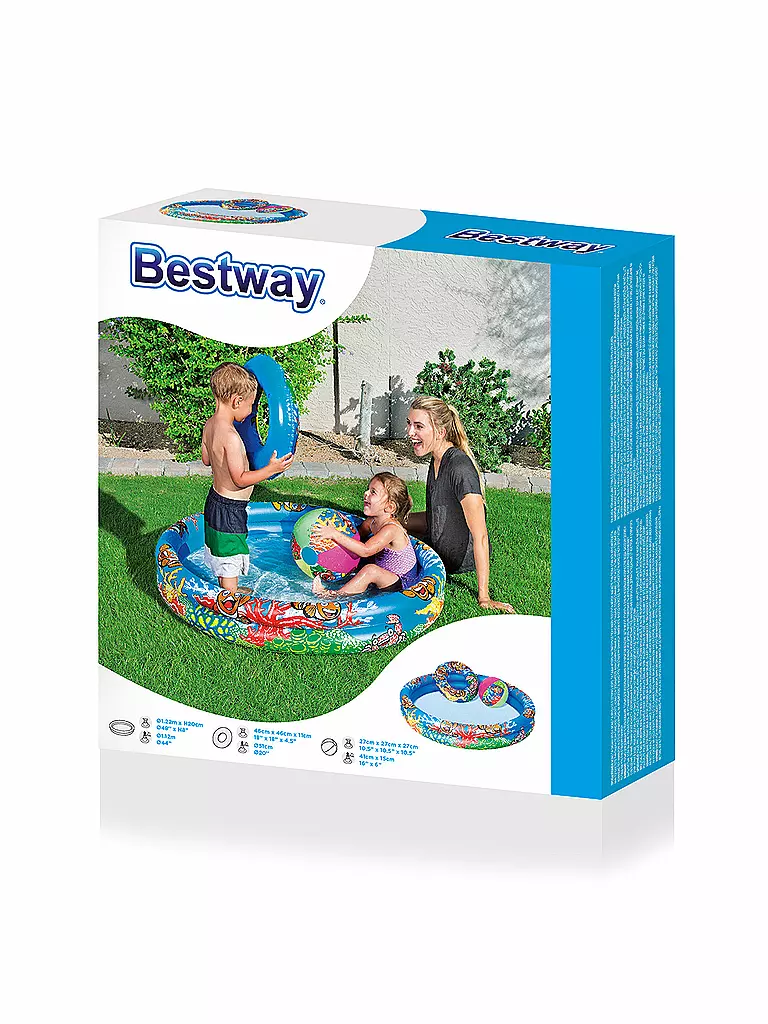 BESTWAY | Set piscina per bambini Pesce pagliaccio | Multicolore
