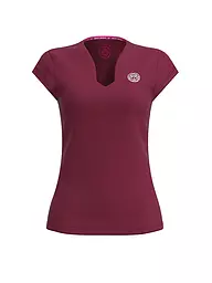 BIDI BADU | Damen Tennisshirt Pure Wild | Rosso scuro