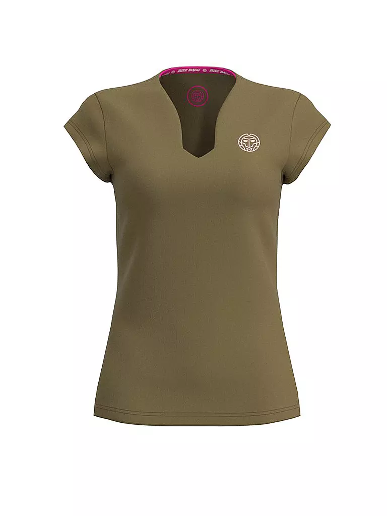 BIDI BADU | Damen Tennisshirt Pure Wild | Oliva