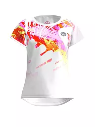 BIDI BADU | Damen Tennisshirt Beach Spirit Capsleeve | Bianco