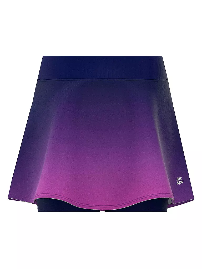 BIDI BADU | Damen Tennisskort Colortwist Printed Wavy | Blu scuro