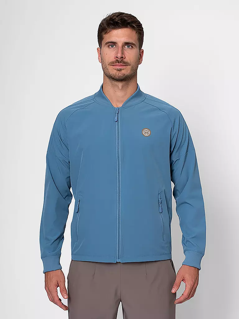 BIDI BADU | Giacca da tennis da uomo Spectrum | Blu scuro
