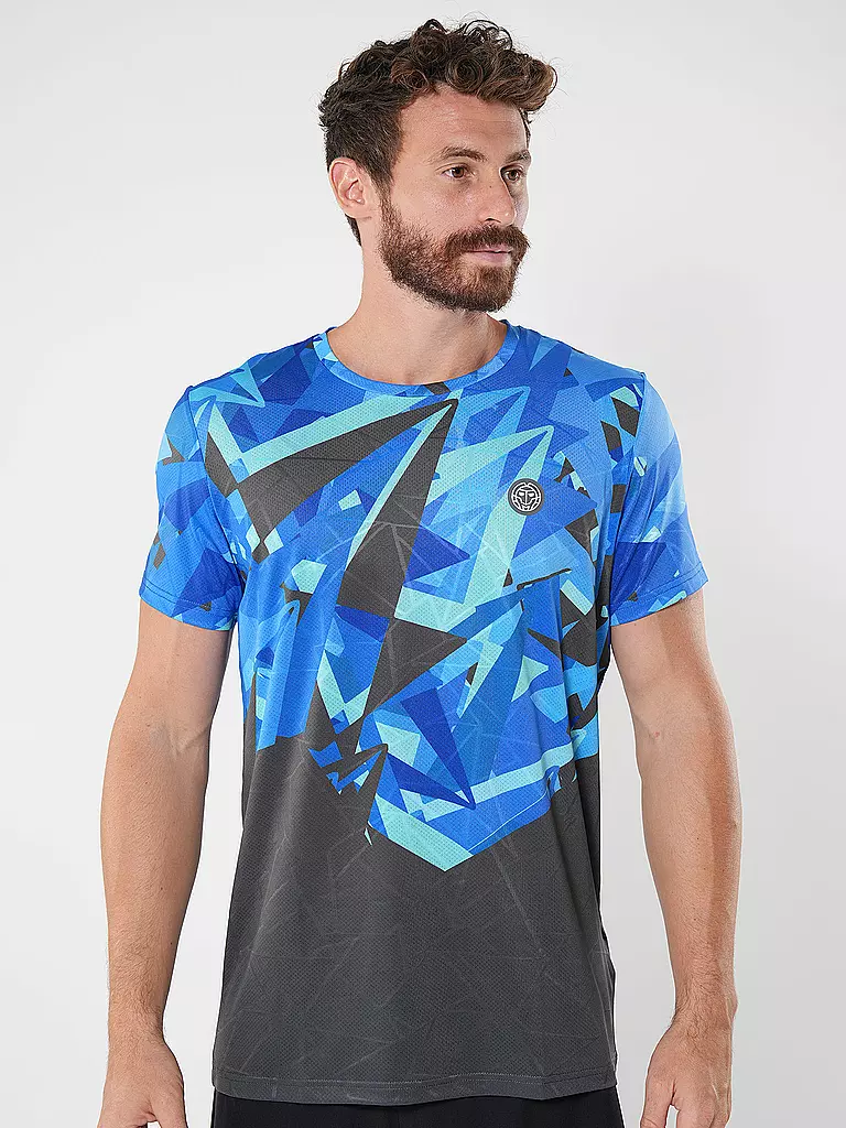 BIDI BADU | Herren Tennisshirt Spike | Blu