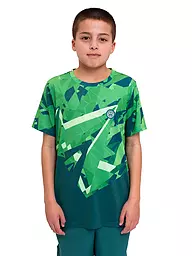 BIDI BADU | Jungen Tennisshirt Spike | Verde scuro