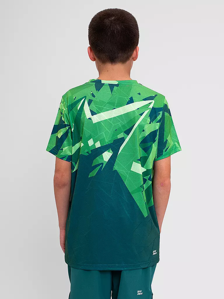 BIDI BADU | Jungen Tennisshirt Spike | Verde scuro