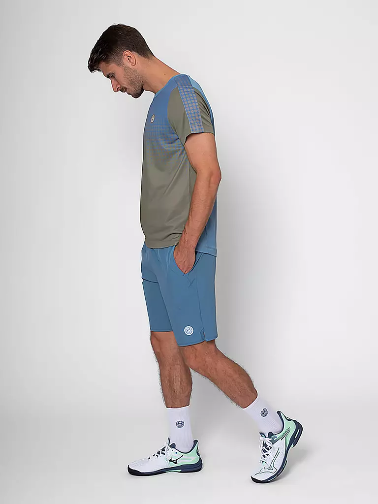 BIDI BADU | Maglietta da tennis da uomo Spectrum | Cammello