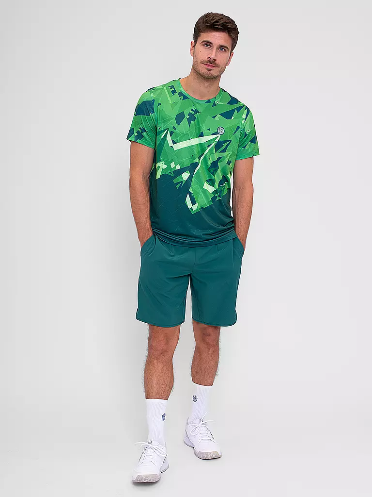 BIDI BADU | Maglietta da tennis da uomo Spike | Verde scuro