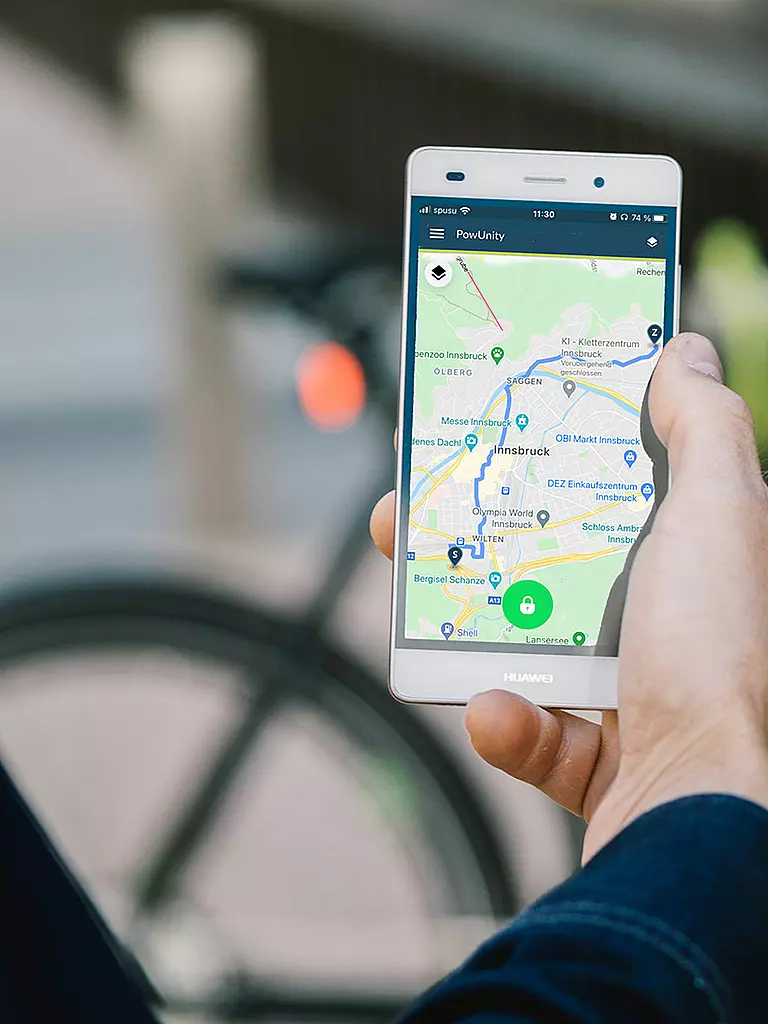 Bike Trax | GPS Tracker Yamaha für E-Bikes | Nero