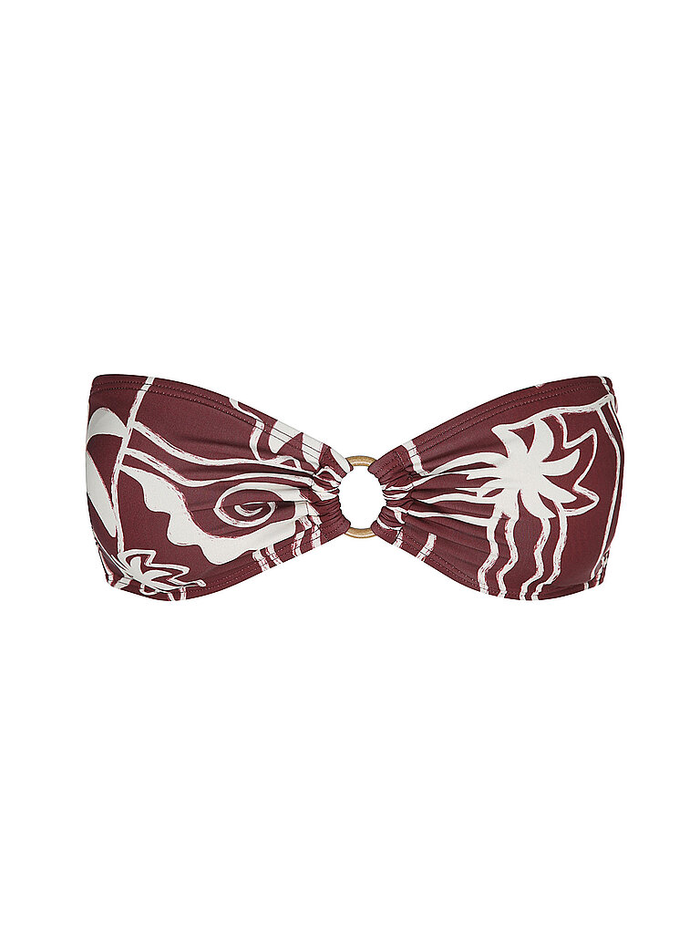 Top bikini da donna Sol Playa Rio Bandeau rosso L
