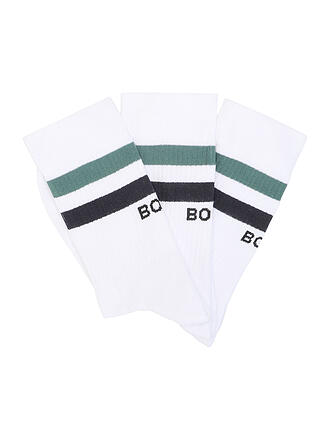 BJÖRN BORG | Calzini da tennis da uomo Classic Crew Stripe, confezione da 3
