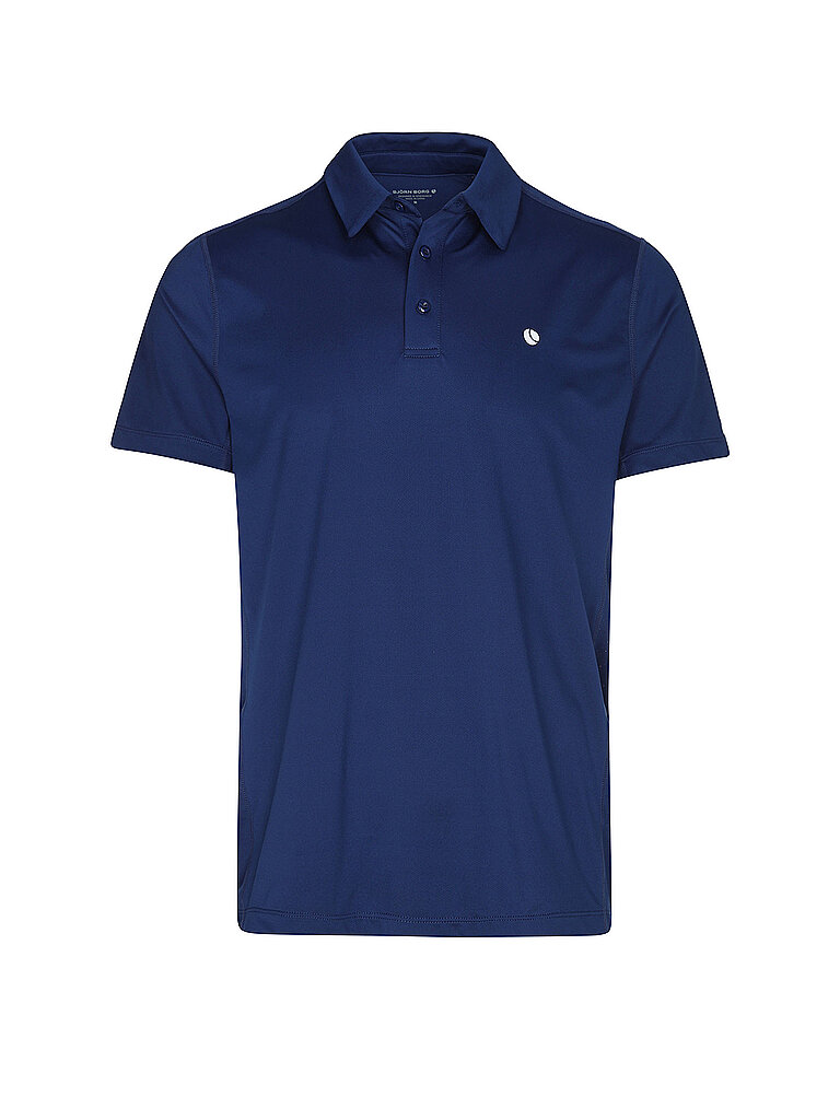 Polo da tennis da uomo Ace con inserti in mesh blu M