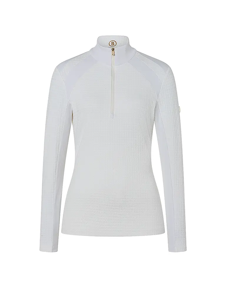 BOGNER | Zipshirt intimo da donna Clarice | Bianco