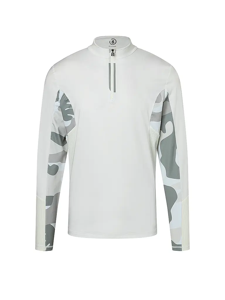 BOGNER | Zipshirt intimo da uomo Florian | Bianco