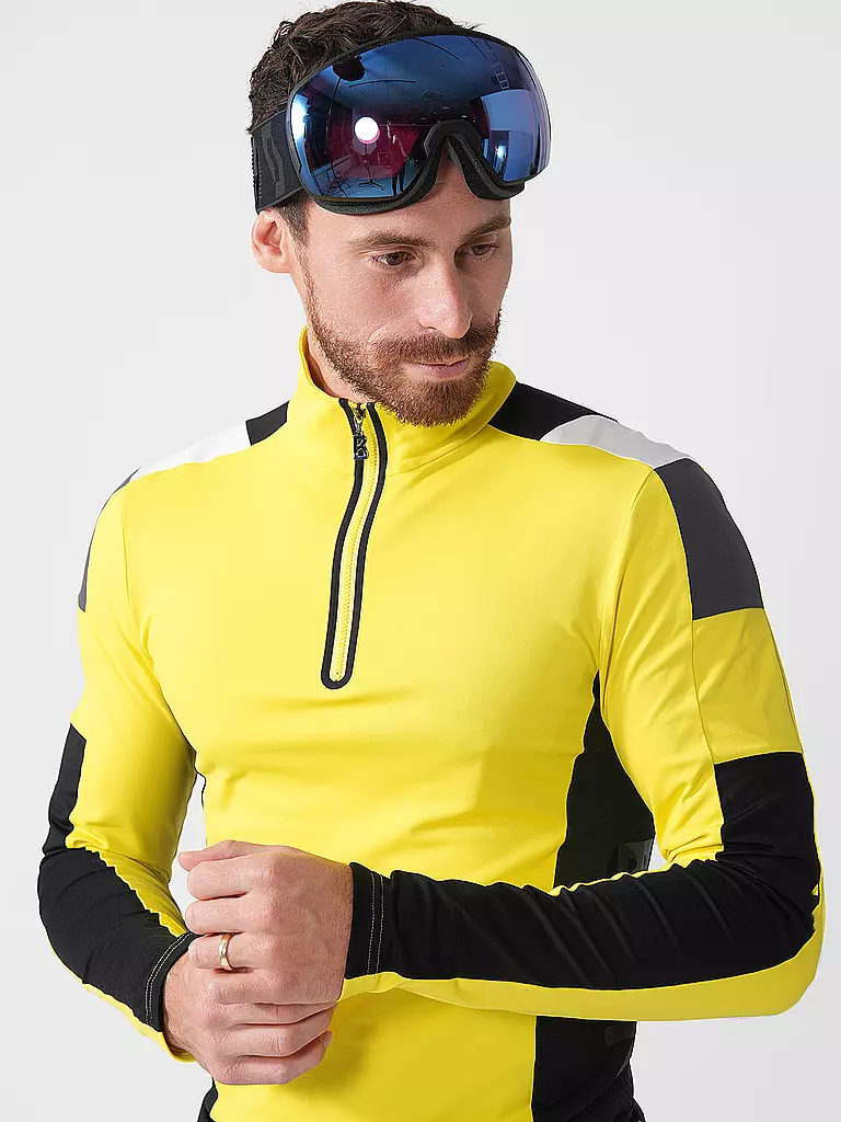 BOGNER | Zipshirt intimo da uomo Mica2 | Giallo