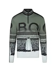 BOGNER | Zipshirt intimo da uomo Vert2 | Oliva