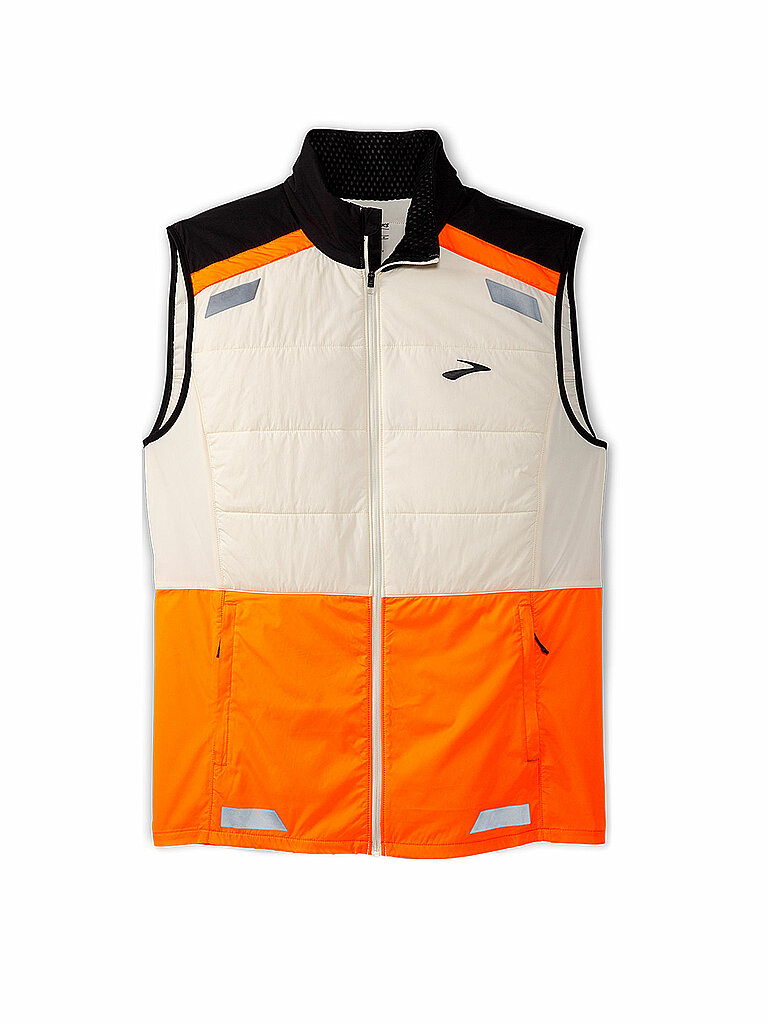 Gilet da running da uomo Run Visible Insulated 2.0 arancione L