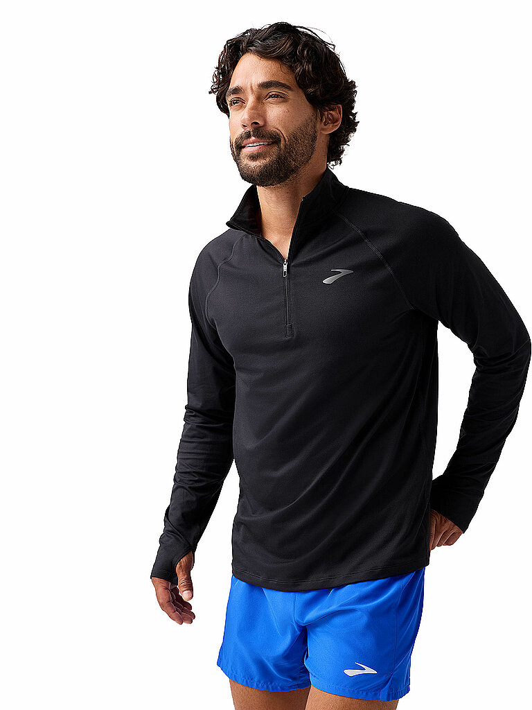 Zipshirt da running da uomo Dash 3.0 nero L