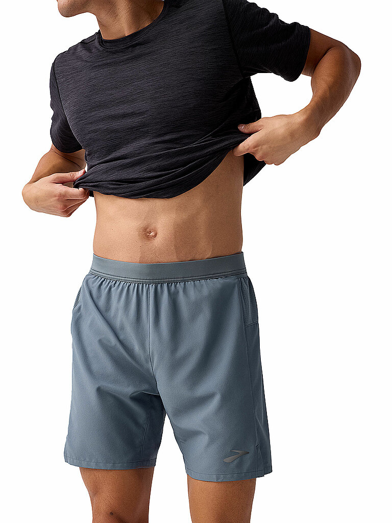 Pantaloncini da running da uomo Journey 7 grigio XL