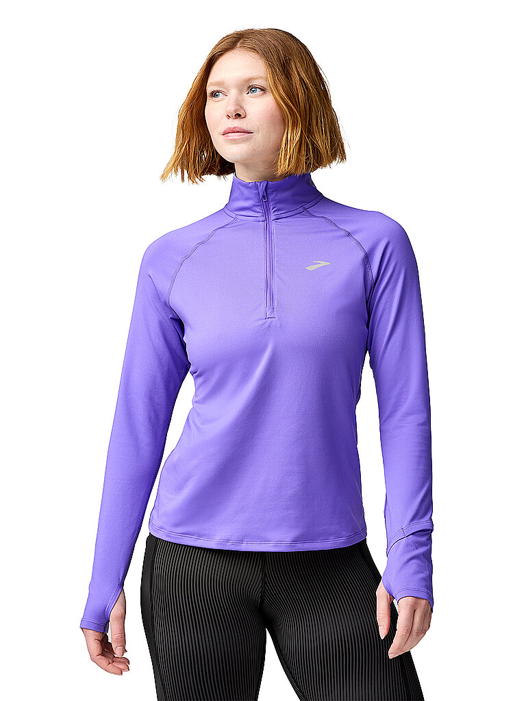 Zipshirt da running da donna Dash 3.0 lilla M