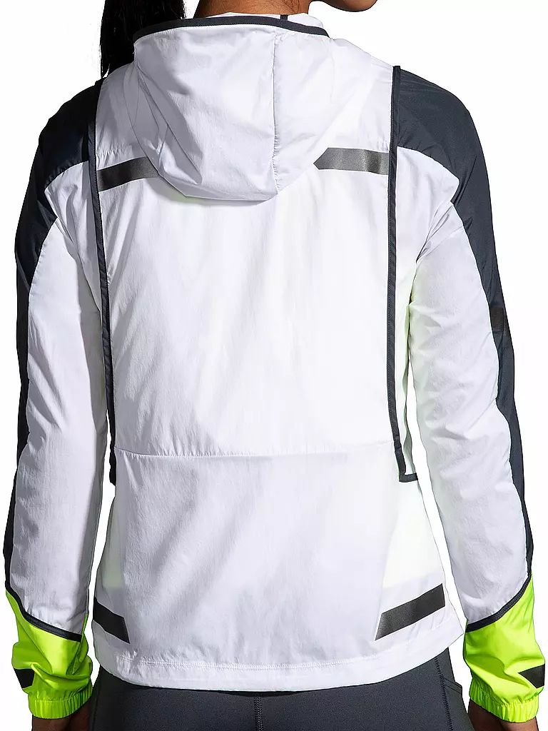BROOKS | Damen Laufjacke Run Visible Convertible Jacket | Bianco