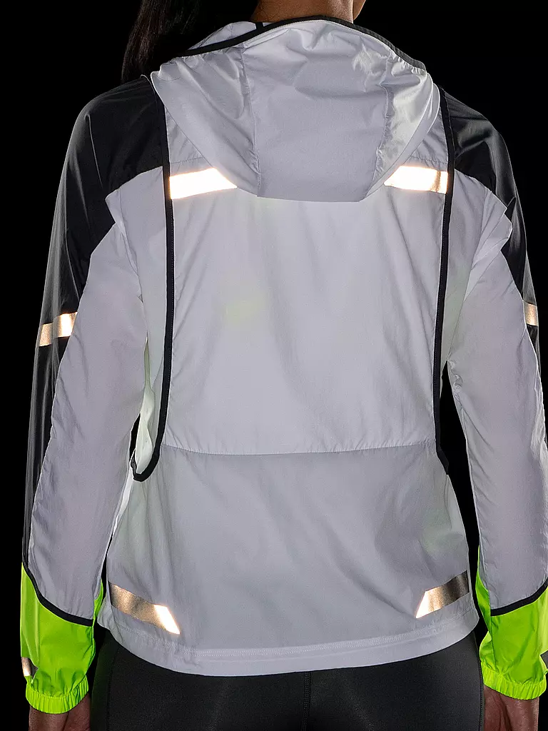 BROOKS | Damen Laufjacke Run Visible Convertible Jacket | Bianco
