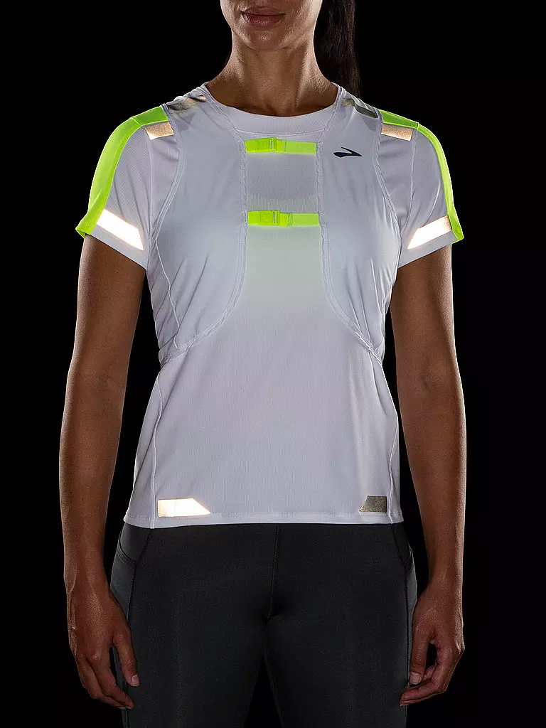 BROOKS | Damen Laufjacke Run Visible Convertible Jacket | Bianco