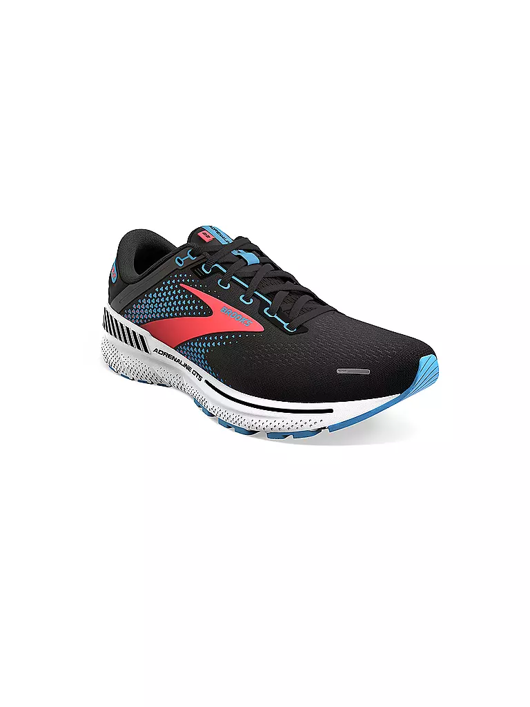 BROOKS | Damen Laufschuhe Adrenaline GTS 22 WS BLACK/LAKE BLUE/CORAL | Nero