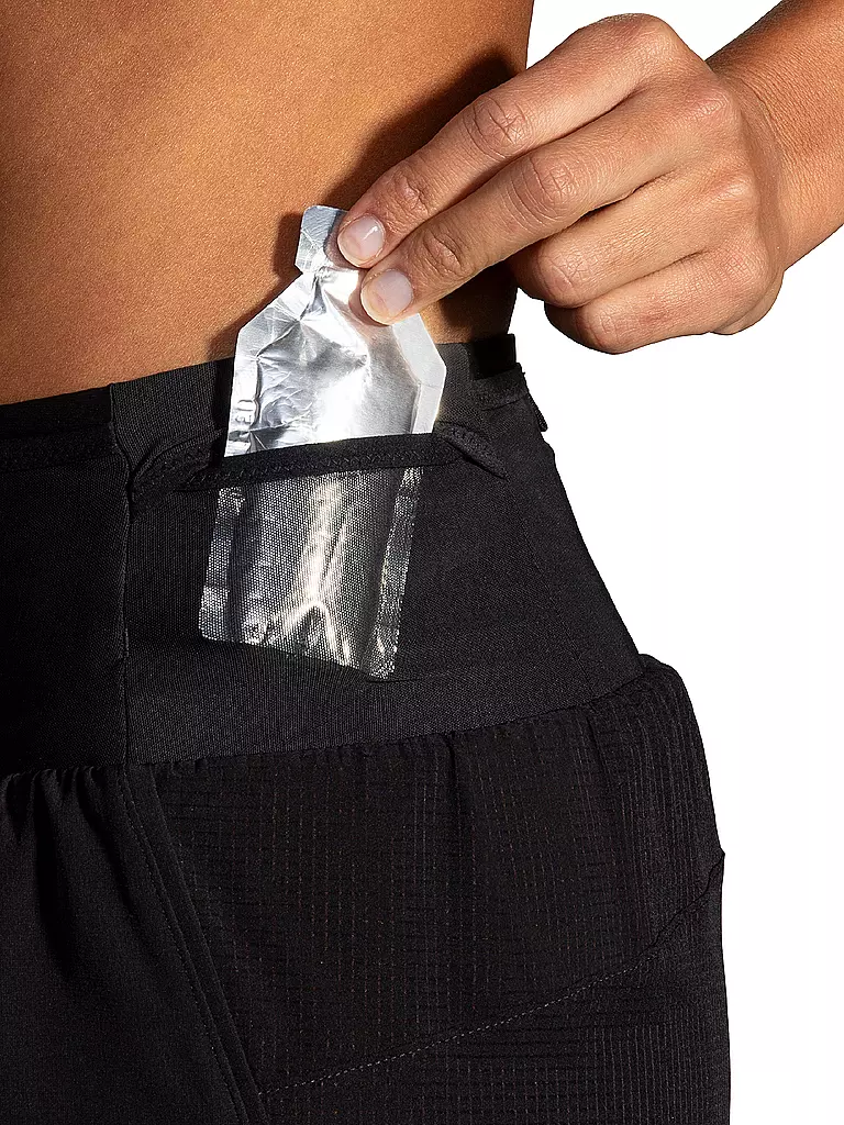 BROOKS | Damen Laufshort Hight Point 2in1 2.0 | Nero