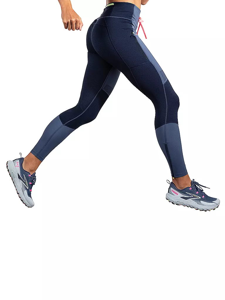 BROOKS | Damen Lauftight High Point | Blu scuro
