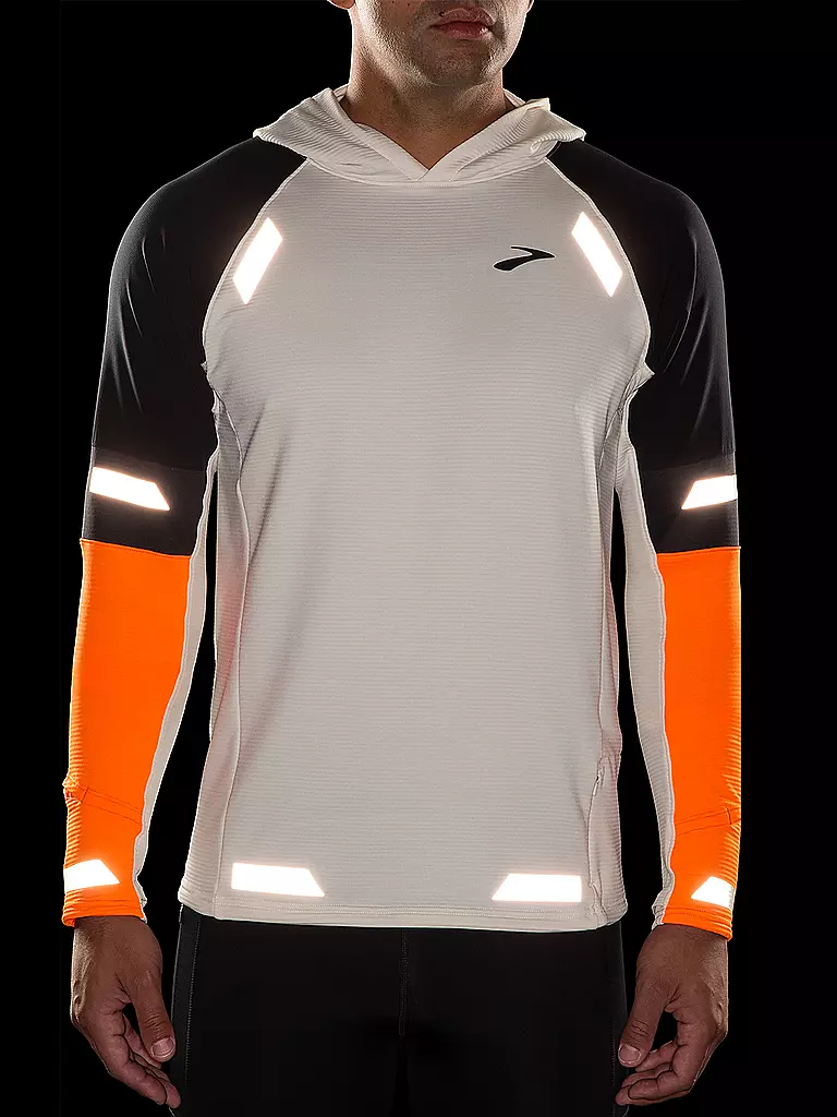 BROOKS | Felpa da running con cappuccio Run Visible Thermal 2.0 da uomo |