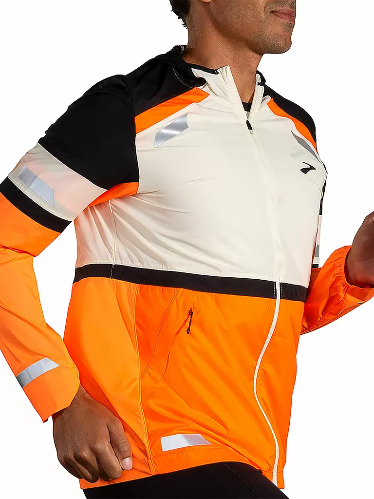 BROOKS | Giacca da running da uomo Run Visible 2.0 | Bianco