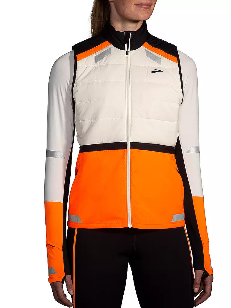 BROOKS | Gilet da running da donna Run Visible Insulated 2.0 | Bianco