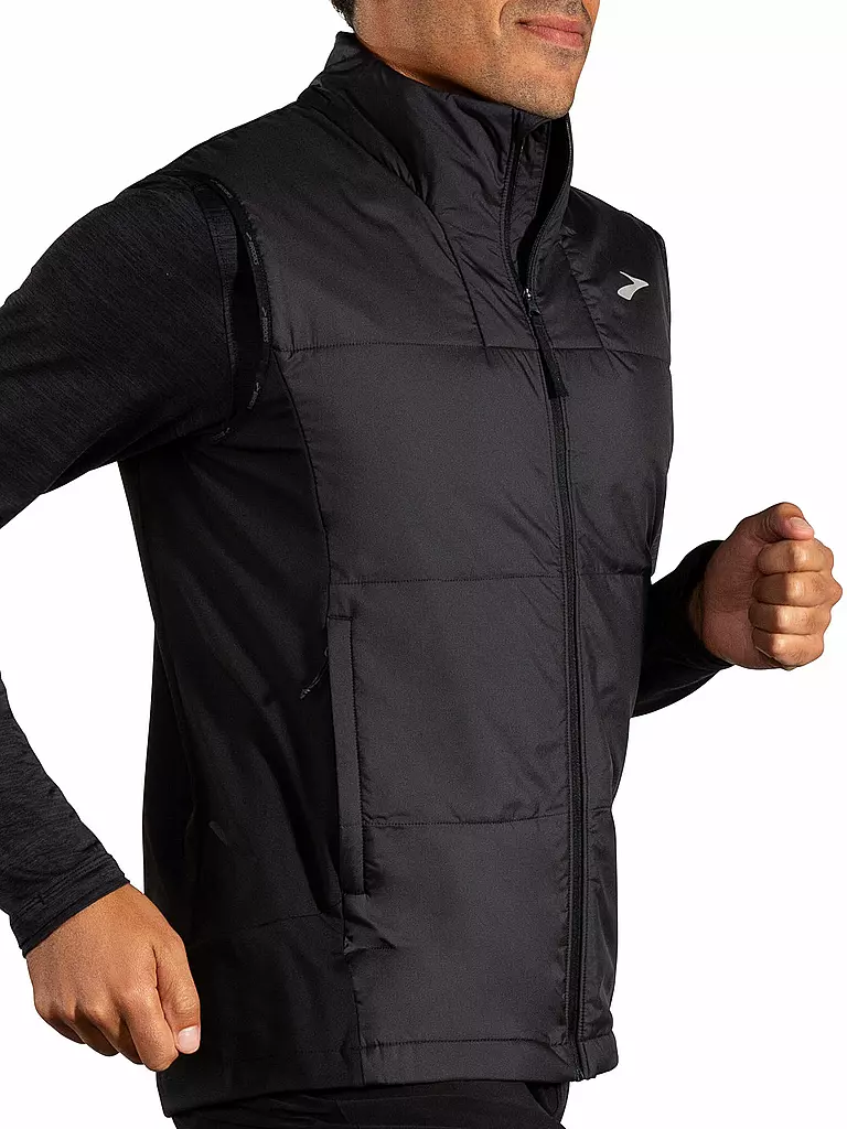 BROOKS | Gilet da running da uomo Shield Hybrid 3.0 | Nero