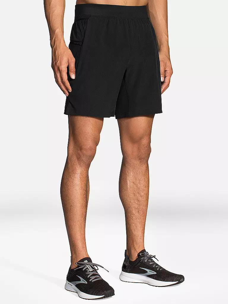 BROOKS | Herren 2in1 Laufshort Sherpa 7" | Nero