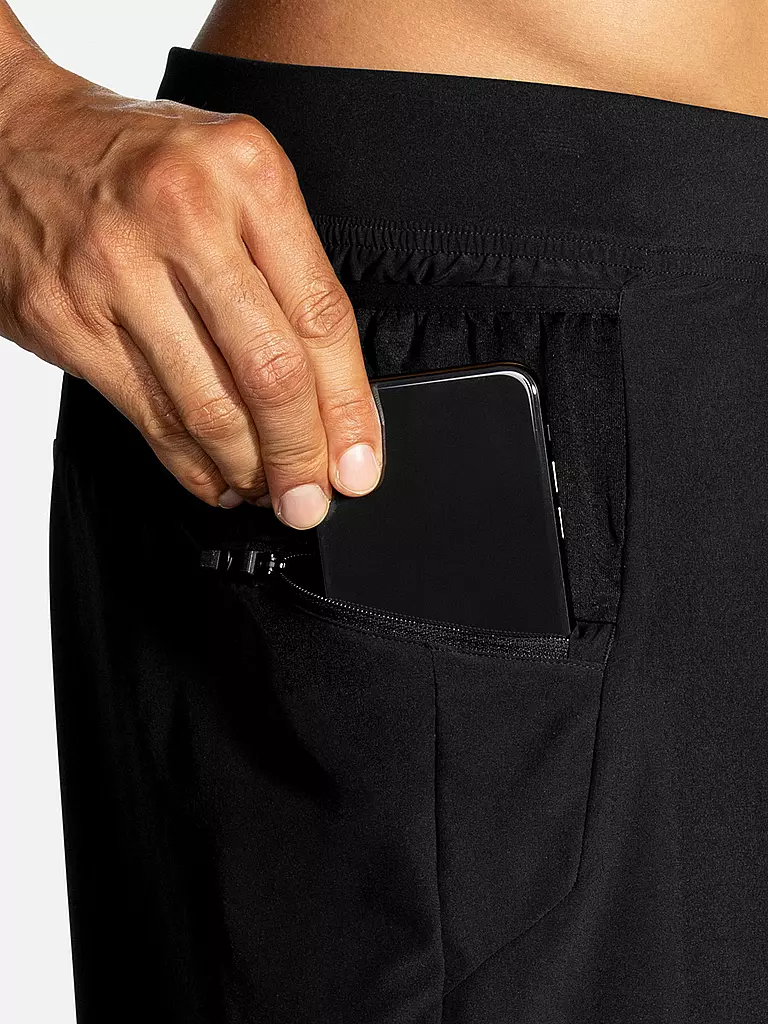 BROOKS | Herren 2in1 Laufshort Sherpa 7" | Nero