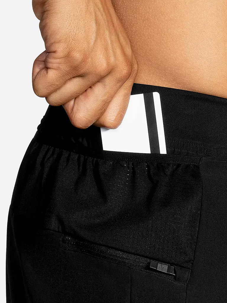 BROOKS | Herren 2in1 Laufshort Sherpa 7" | Nero