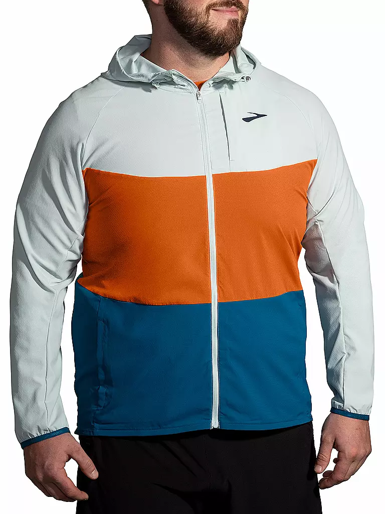 BROOKS | Herren Laufjacke Canopy | Arancione