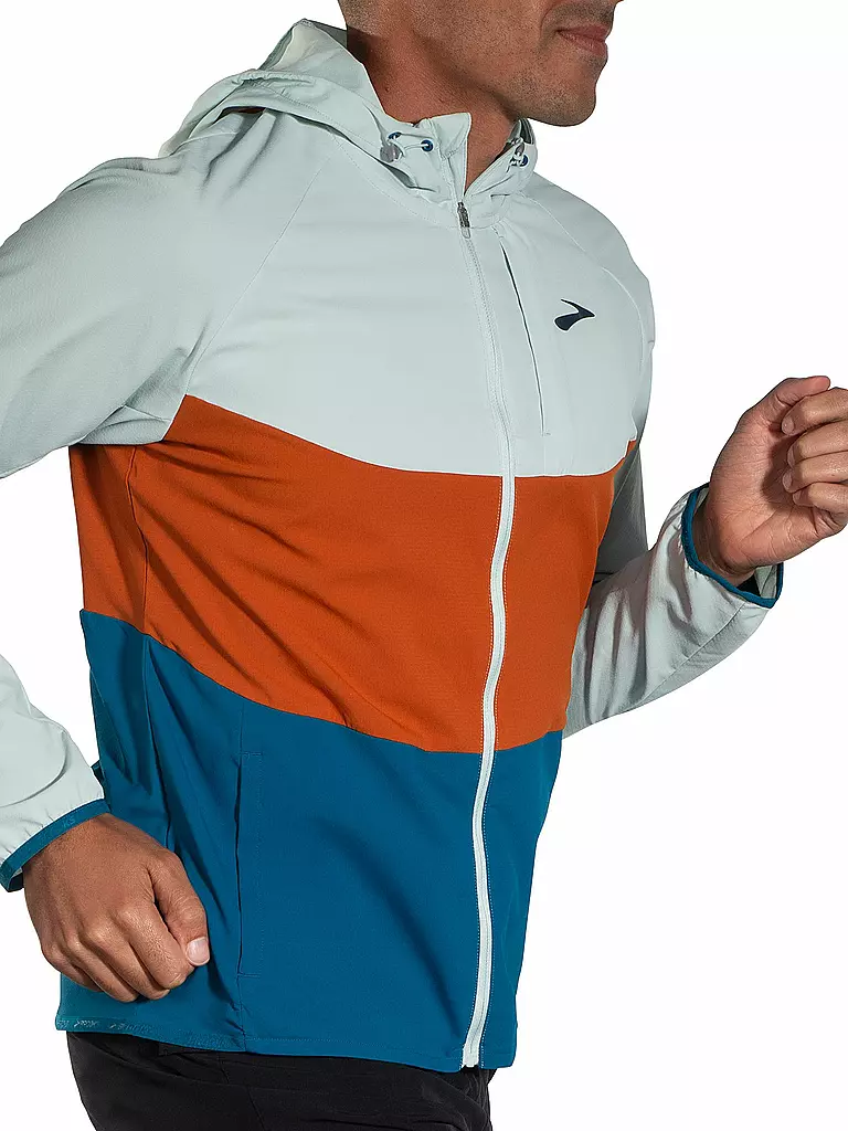 BROOKS | Herren Laufjacke Canopy | Arancione