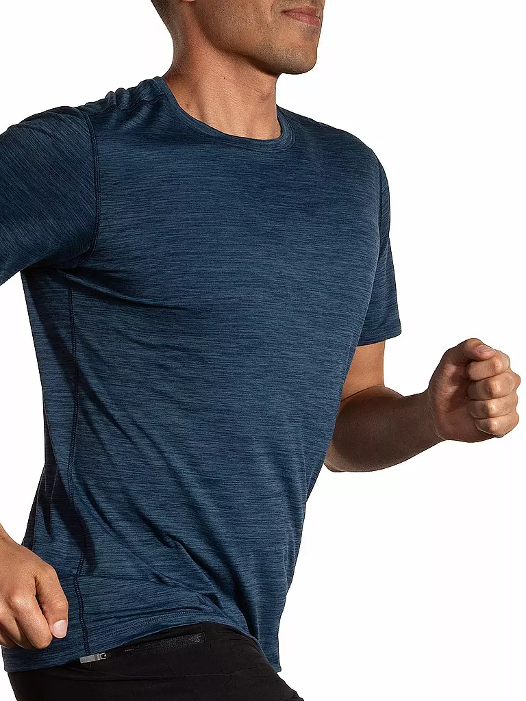 BROOKS | Herren Laufshirt Luxe | Blu scuro