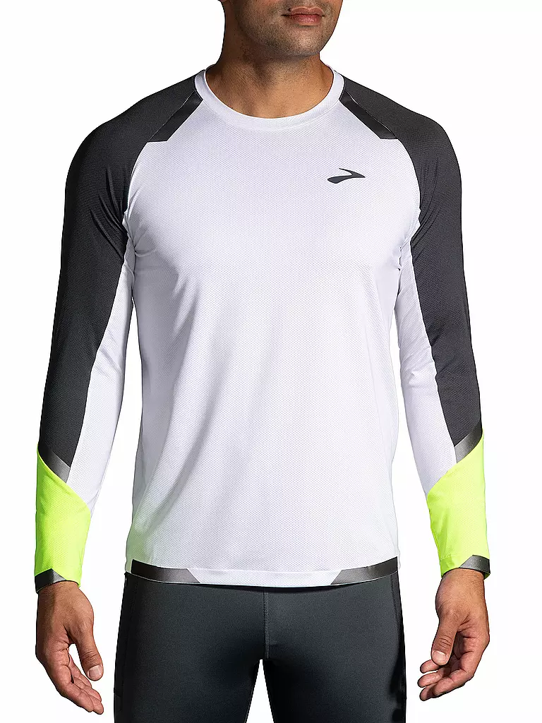 BROOKS | Herren Laufshirt Visible | Bianco