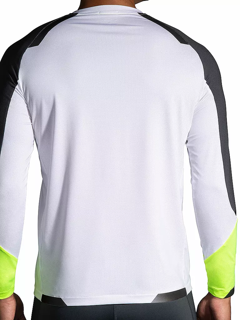 BROOKS | Herren Laufshirt Visible | Bianco