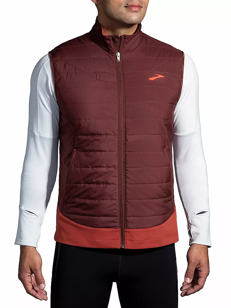 BROOKS | Herren Laufweste Shield Hybrid Vest 2.0 | Rosso