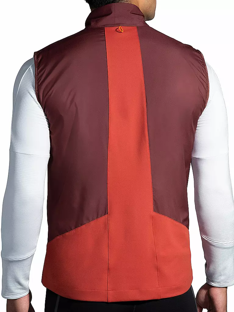 BROOKS | Herren Laufweste Shield Hybrid Vest 2.0 | Rosso
