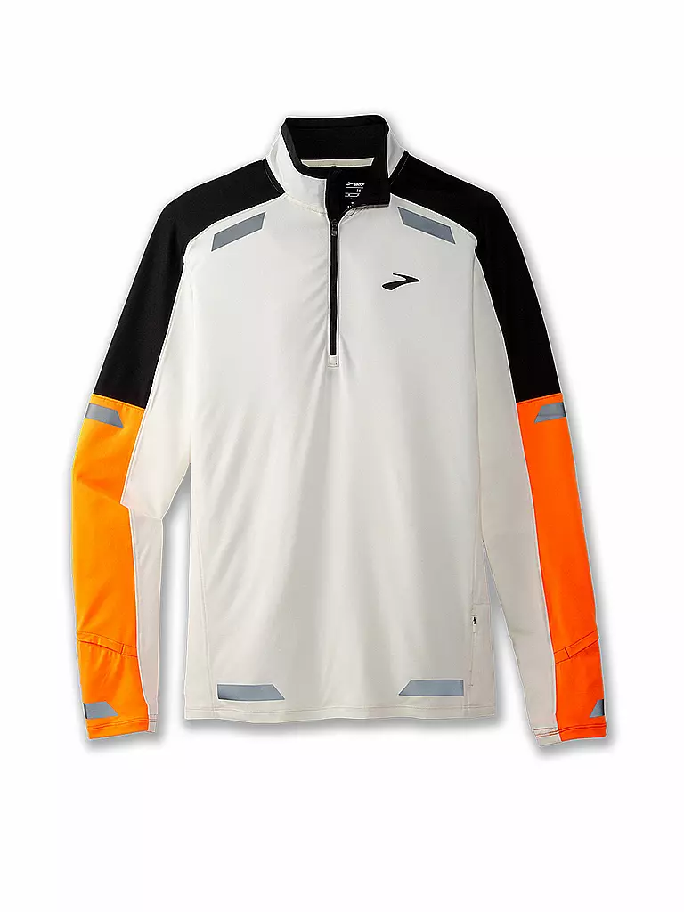 BROOKS | Maglia da running da uomo Visible 17" Zip | Bianco