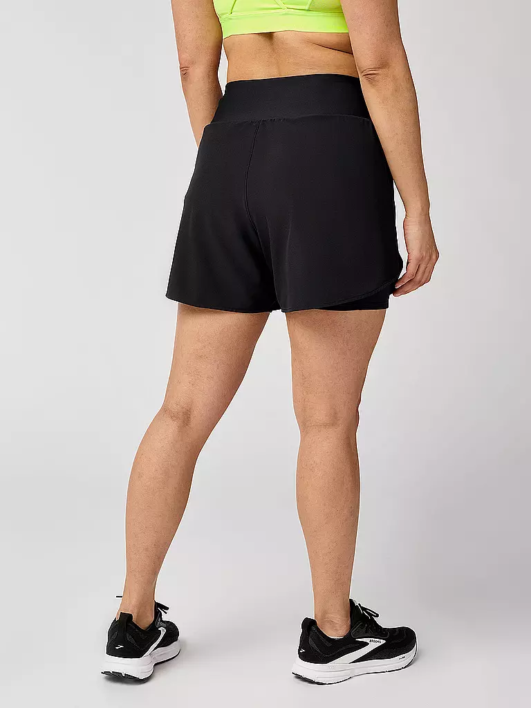 BROOKS | Pantaloncini da running da donna Chaser 5 2in1 2.0 | Nero