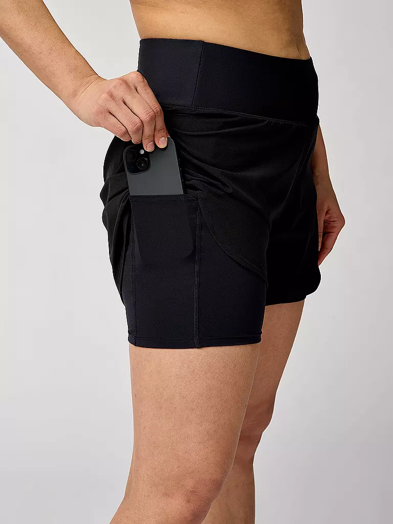 BROOKS | Pantaloncini da running da donna Chaser 5 2in1 2.0 | Nero