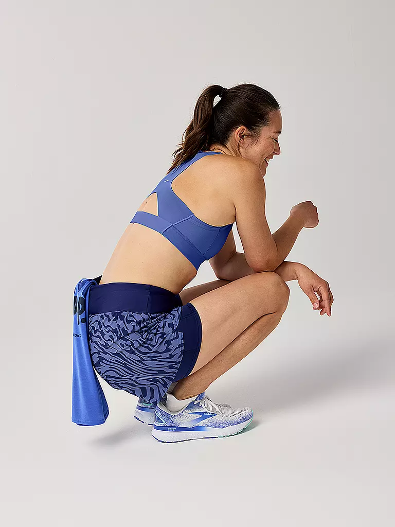 BROOKS | Pantaloncini da running da donna Chaser 5 2in1 2.0 | Blu