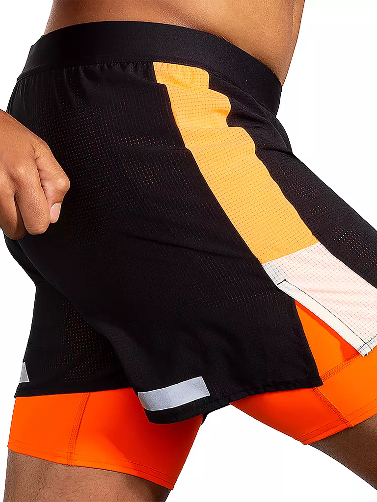 BROOKS | Pantaloncini da running da uomo Run Visible 5" 2in1 2.0 |