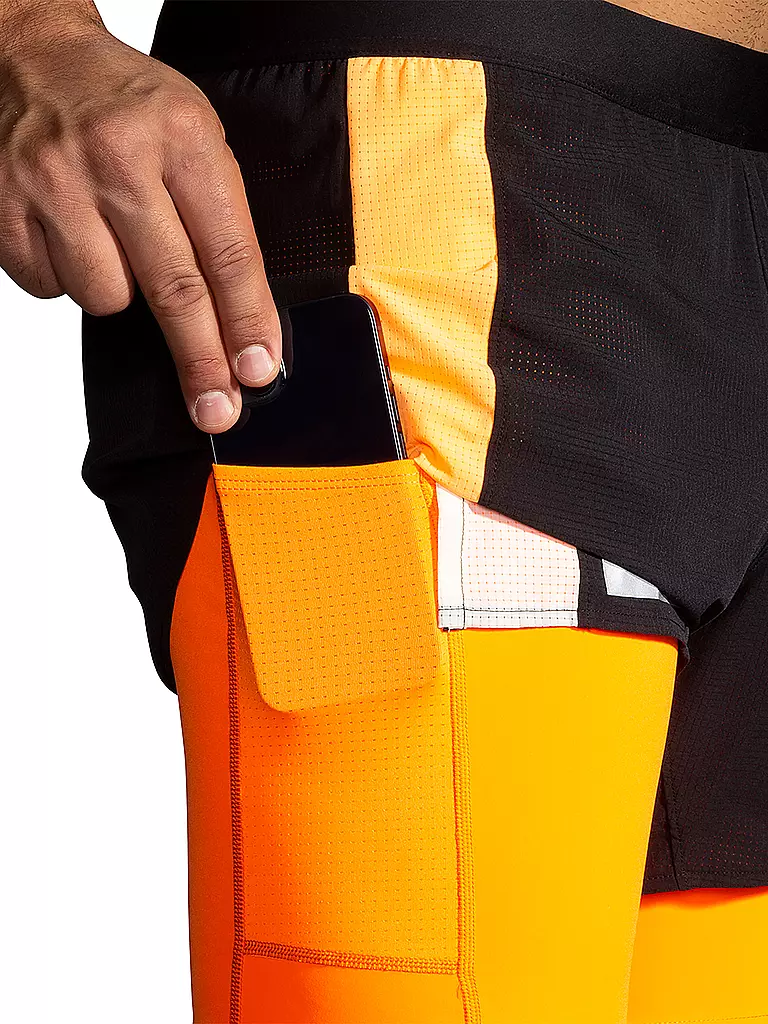 BROOKS | Pantaloncini da running da uomo Run Visible 5" 2in1 2.0 |