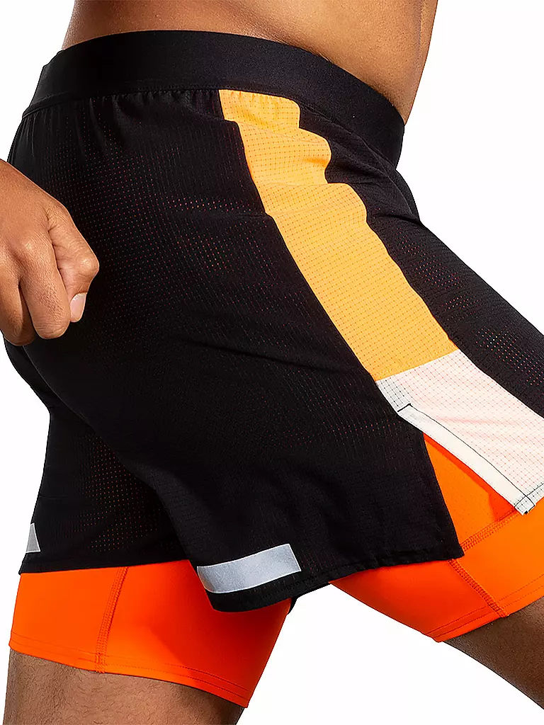 BROOKS | Pantaloncini da running da uomo Run Visible 5" 2in1 2.0 |